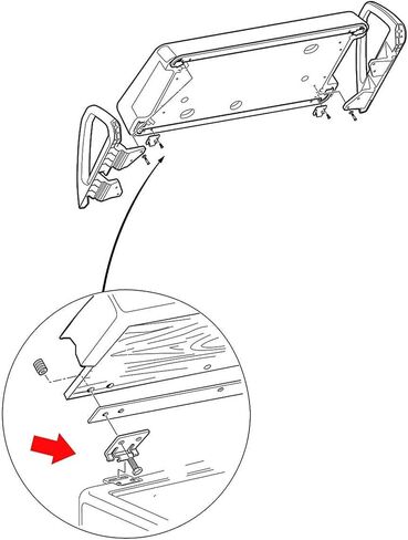 2 Pairs Golf Cart Seat Bottom Hinge Plate for EZGO(1995-up) TXT/Medalist Gas or Electric Golf Cart 71610-G01 71609-G01 in Kuwait