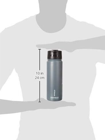 Fifty/Fifty, Double Wall Vacuum Insulated Café Water Bottle, Stainless Steel, Flip Cap w/Wide Mouth in Saudi Arabia