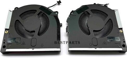 BestParts استبدال مروحة تبريد وحدة المعالجة المركزية الجديدة + وحدة معالجة الرسومات لأجهزة الكمبيوتر المحمول DELL Alienware m17 R5 2022 M15R7، P/N: MG75091V1-C080-S9A MG75091V1-C090-S9A، مروحة 12 فولت in Saudi Arabia