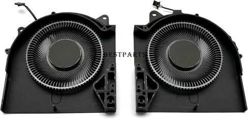 BestParts استبدال مروحة تبريد وحدة المعالجة المركزية الجديدة + وحدة معالجة الرسومات لأجهزة الكمبيوتر المحمول DELL Alienware m17 R5 2022 M15R7، P/N: MG75091V1-C080-S9A MG75091V1-C090-S9A، مروحة 12 فولت in Saudi Arabia