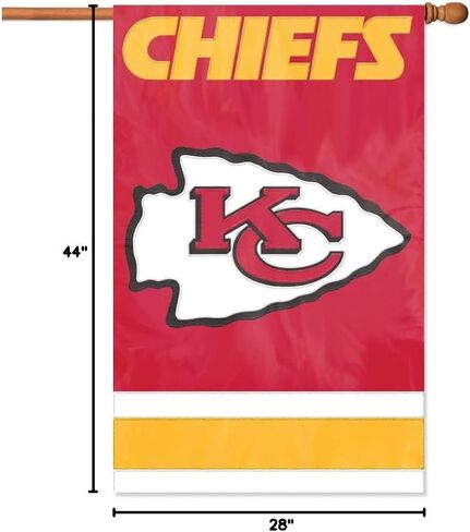 Party Animal NFL Applique House Banner Flag, 44" x 28" in Saudi Arabia