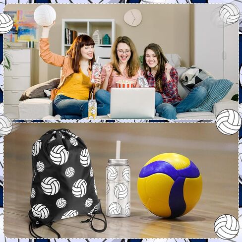 40 Pcs Soccer Party Favors 20 Pack Soccer Cups with Lid and Straw 14.2 oz Reusable Tumbler Clear Plastic Drinking Cups with 20 Pack Drawstring Bag for Birthday School Sport Decorations in Saudi Arabia