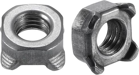 uxcell Weld Nuts, M10-1.5 Square UNC Carbon Steel Machine Screw Gray 10Pcs in Saudi Arabia