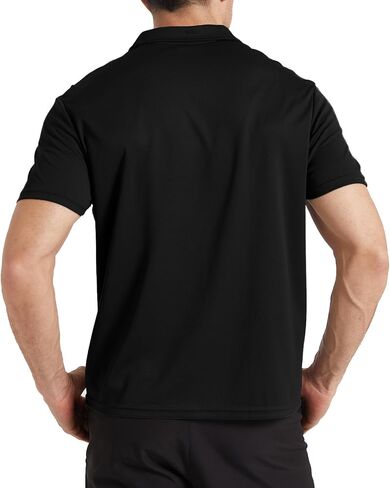 LANDUNSI Cooling Polo Shirts for Men Moisture Wicking Golf Shirts Short Sleeve Dry Athletic Polyester Mesh Shirt in Saudi Arabia