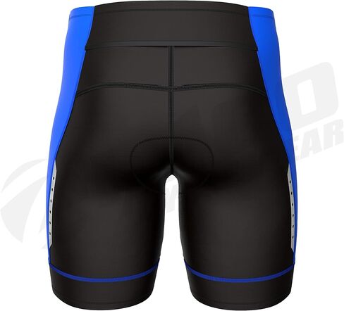 Zimco Active Triathlon Shorts Mens Tri Shorts Mens 2 Rear Pockets in Saudi Arabia