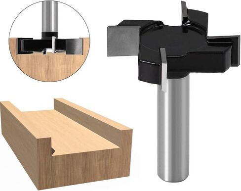 CNC Spoilboard Surfacing Router Bits, 1/2 inch Shank 2 inch Cutting Diameter, 4 Flutes Slab Flattening Router Bit Planing Bit Wood Milling Cutter Planer in Saudi Arabia