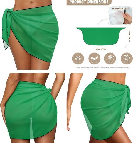 2 Piece Women's Triangle Tie Side Bikini Sets Swimsuit Cover Ups Beach Skirt Sexy Bathing Suit Clear Straps Bikini in Kuwait