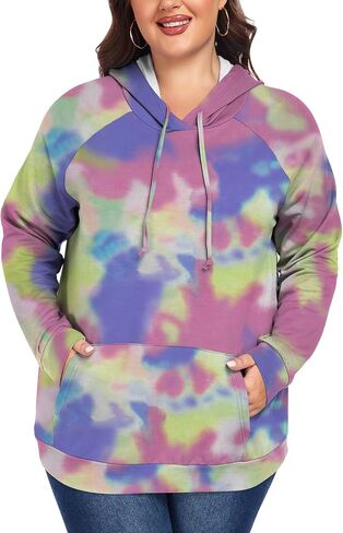 Plus Size Hoodies for Women Long Sleeve Pullover Shirts Drawstring Tops XL-5XL in Kuwait