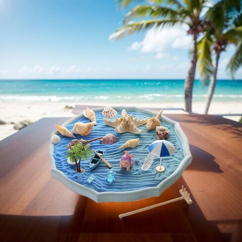 طقم حديقة زن لسطح المكتب - استكشاف الفضاء المريخي تحت عنوان زن ديكور رملي، تماثيل تمثال رائد فضاء، زخرفة غير منتظمة من الحجر الرملي الخام الأحمر على سطح الطاولة، هدية تزيين مكتب زن (أحمر) in Kuwait