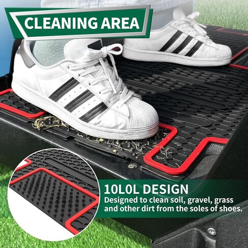 10L0L Golf Cart Mat-Premium Rubber Mat Heavy Duty Non-Slip for Club Car Onward/Tempo/Villager/V4L/Precedent (Since 2004) Golf Cart Floor Mats (Black) in Saudi Arabia