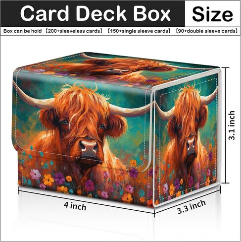 Card Deck Box for MTG Trading Cards with Magnetic Closure,Premium Card Storage Box Case Cover for TCG CCG Magic Cards,Green Frog Lotus in Kuwait