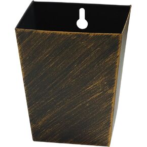 Black Bottle Cap Catcher Wall Mounted Narrow, Outdoor Stainless Steel Beer Cap Bucket Post Mounted with Drained Holes