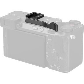 SMALLRIG Thumb Grip for Sony Alpha 7C II/Alpha 7CR / Alpha 7C, Ergonomic Design, Built-in Cold Shoe, for Light, Microphone, Weight Only 8g (Sliver) - 4818