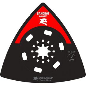 Diablo DOS60CGSP 3-1/2 in. 60-Grit Starlock Carbide Grit Oscillating Sanding Plate