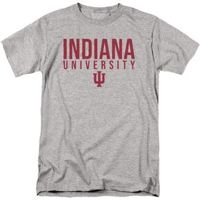 Indiana University Official Stacked Unisex Adult T Shirt