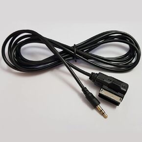 AMI MDI MMI to AUX 3.5 Cable Audio Music Interface Adapter MP3 Jack Compatible with Audi A3 A4 A5 A6 A8 Q5 Q7 R8 TT VW Jetta Passat GTI GLI CC Tiguan Touareg EOS Golf Mk6 etc 6.6ft