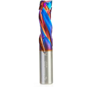Amana Tool Spektra Extreme Tool Life Solid Carbide CNC Compression Spiral Router Bit, 46012-K, 1/2 D x 1-1/4 CH x 1/2 Shank x 3 Inch Long 3 Flute