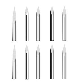 6mm Shank Spiral Router Bits Down Cut - Single Flute -3PCS Spiral End Mill CNC Router Bits, with 6mm Cutting Dia, 22-32mm Cutting Length for Acrylic PVC MDF Plywood Solid Wood