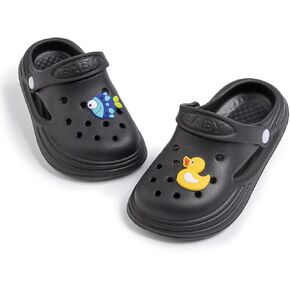 Casazoe Toddler Boys Girls Cute Garden Clogs Kids Slip On Water Shoes EVA Lightweight Summer Slipper Slides Baby Comfort Sandals Children Outdoor Shower Beach Pool Play Shoes