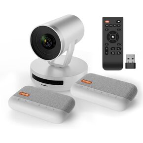 نظام كاميرا غرفة الاجتماعات NUROUM، تكبير بصري 5X، إلغاء الضوضاء، نظام مؤتمرات الفيديو الكل في واحد، كاميرا ويب PTZ، مكبرات صوت بلوتوث متسلسلة ديزي للغرف الأكبر حجمًا in Kuwait