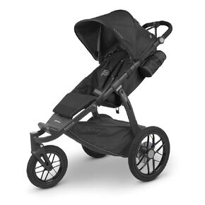 UPPAbaby Ridge Jogging Stroller/Durable Performance Jogger with Never-Flat Tires/Built for Walking, Running, Hiking/Water Bottle Holder & Basket Cover Included/Gwen (Green Mélange/Carbon Frame)