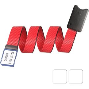 SD Memory Card Extension Cable PVC Material Car Navigation Memory Card Expansion Cable Computer SD Card Interface External Card Slot Adapter (19.6in/50cm)