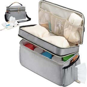 Breastmilk Cooler Bag with 6 Ice Pack, Wearable Breast Pump Bag Compatible with Willow, Elvie, Medela & Momcozy M5/S12 Pro Pumps & Accessories for Work, Travel and Family Use Black in Kuwait