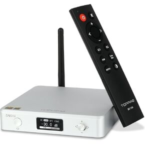 Topping D50 III DAC Preamplifier - LDAC Bluetooth 5.1 Dual ES9039Q2M D/A Chips Supports DSD512 PCM768kHz,PEQ Adjustment and Remote Control (Black)