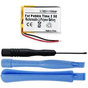 160mAh LSSP441522AE Battery Replacement Compatible with Pebble Time 2, Pebble Time 2 SE Smartwatch