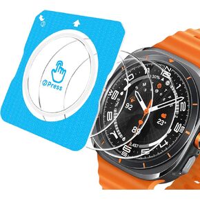 3 Pack Screen Protector for Samsung Galaxy Watch 7 44mm,2.5D Round Edge,with Auto-alignment Installation kit,High Definition Anti-Scratch Bubble Free