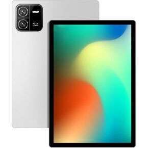 Android Tablet - 10.1 Inch Android 13 Tablet with Case, 8GB RAM 128GB ROM 512GB Expand, Quad-Core Processor, 1280 x 800 IPS HD Touch Screen, 6000mAh Battery, GPS, WiFi,Bluetooth, Silver