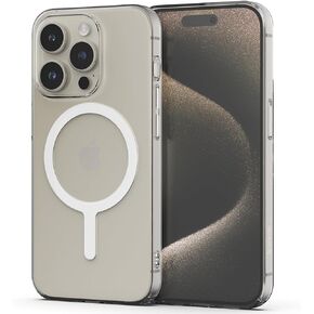 Sinjimoru iPhone 13 Pro Max Ultra Thin Clear Phone Cover for MagSafe Case, Non Yellowing Strong Magnetic Slim Fit Cell Phone Case Crystal Clear for iPhone 13 Pro Max. M-AiroFit Basic
