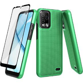 Ailiber for BLU View 5 Pro B170D Phone Case, with Screen Protector, Dual Layer Shockproof Protective, Silicone Bumper Non Slip Back, Heavy Duty Rugged Cell Phone Cover for BLU View 5 Pro-Rose Gold