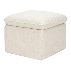Babyletto Cali Storage Ottoman in Performance Beach Eco-Weave, Water Repellent & Stain Resistant, Greenguard Gold Certified and CertiPUR-US® Certified