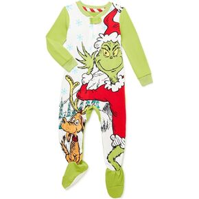 بيجامة عائلة غرينش الذي سرق عيد الميلاد للرضع للجنسين (18 شهرًا) باللون الأحمر in Kuwait