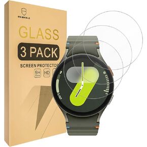 Mr.Shield Screen Protector compatible with Samsung Galaxy Watch 7 [44mm] [Tempered Glass] [3-Pack] [Japan Glass with 9H Hardness]
