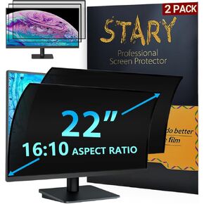 [2Pack]2023 Upgrade 22 Inch Computer Privacy Screen Filter for 16:10 Widescreen Monitor-Anti Glare/Blue Light Privacy Screen for Computer Monitor Shield on Data Confidentiality/Easy Install in Seconds
