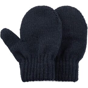 American Trends Toddler Mittens Kids Soft Knitted Winter Gloves Warm Thick Cold Protection Gloves for Baby Boys Girls