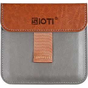 SIOTI Camera 100 * 100mm Square Filter Case 3 Pockets, Leather Filter Pouch, Compatible with 100mm*100mm Square ND/GND/Colorful Filter