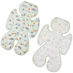 Car Seat Cooling Pad for Toddler, Double Sided Seat Cooler Pad Kids, Gel Baby Cooling Mat Cushion for Stroller, Baby Chair, Child Safety Car Seat, Keep Cool in Summer, Grey