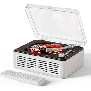 CD Player with Speakers Retro Bluetooth CD Players for Home-Brown | Vintage Nostalgic Bluetooth Transmitter,FM Radio,USB Playback,SPDIF,AUX Output,Headphone Jack,CD-R/RW & MP3-CD Support in Kuwait