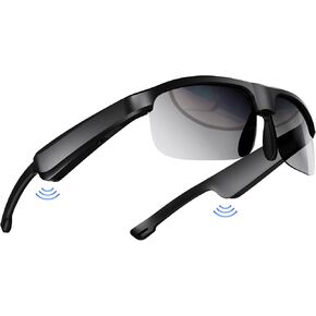 Smart Glasses, Polarized Bluetooth Sunglasses with Speaker, Voice Assistant, Open Ear, UV Protection Outdoor Audio Glass