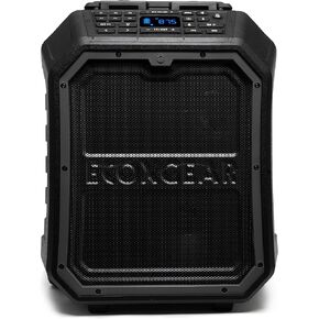 ECOXGEAR EcoBoulder Extreme Rugged Waterproof Floating Portable Bluetooth Wireless 120-Watt Smart Speaker with Party Lights and Dry Storage (Gray)