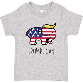 Ink Trendz Trumplican Cute Trump 2024 GOP Cute Toddler Tee T-Shirt