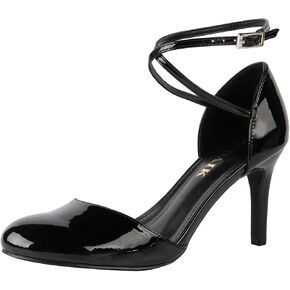Women's Pumps Round Toe Ankle Strap Stiletto Heels Wedding Party Dressy Shoes