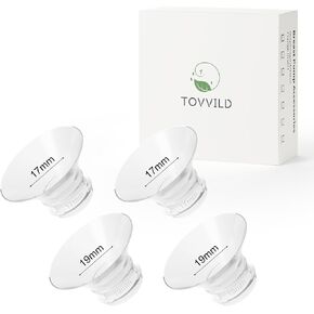 Duckbill Valves Silicone Diaphragm Compatible with Momcozy V1/V2 Breast Pump, Replacement Pump Parts Accessories Compatible for V1/V2 Momcozy, 4PCS