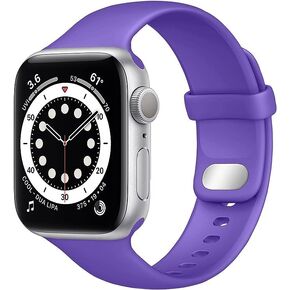 Sport Bands Soft Silicone Waterproof Strap Compatible with iWatch Women Men