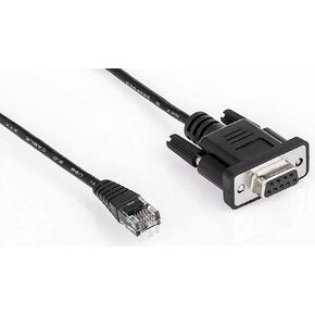 RS232 DB9Pin Female to RJ11 RJ12 6P6C LAN Network Serial Console Cable L=6FT (1Pack)