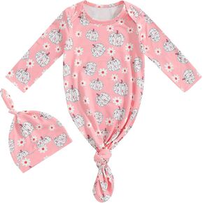 Ayalinggo Newborn Sleeper Gown Baby Boy Girl Football Outfit Infant Nightgown Sleeping Bag Sleepwear Pajamas