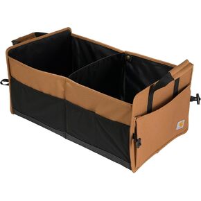 Carhartt Universal Collapsible Cargo Organizer, Portable Accessory Storage for Automotives, Black, One Size